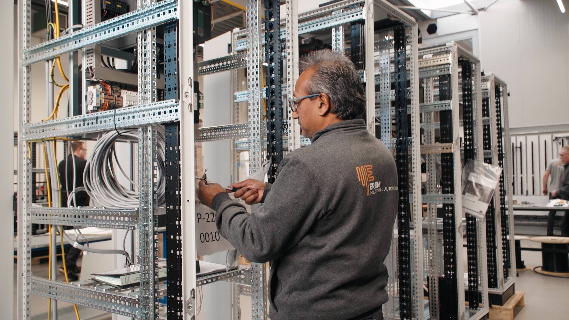 Eerste monteur installatie